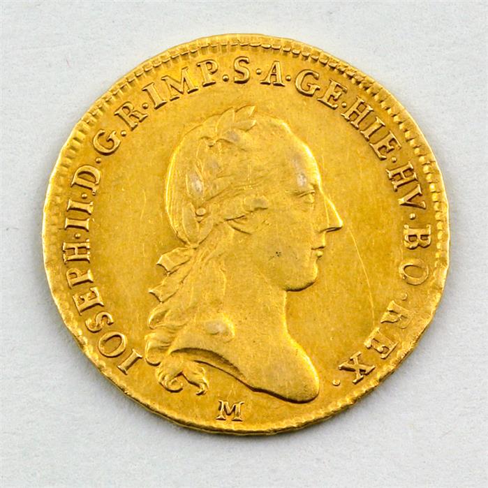 Goldmünze, Joseph II., Sovrano, 1786 M.