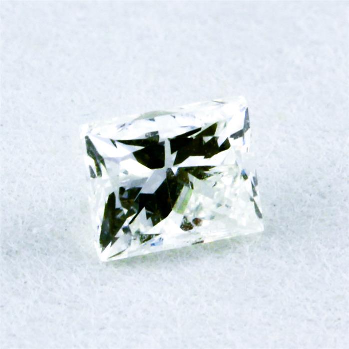 Rechteckig facettierter Diamant, 0,35 ct.