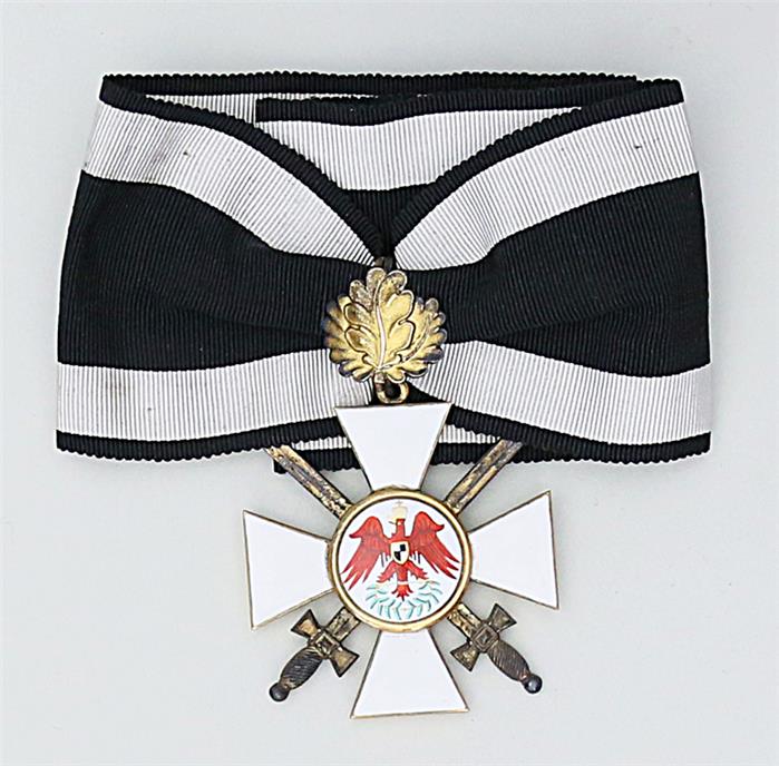 Königreich Preußen: Roter Adler Orden – Kreuz 2. Klasse mit Eichenlaub und Schwertern.