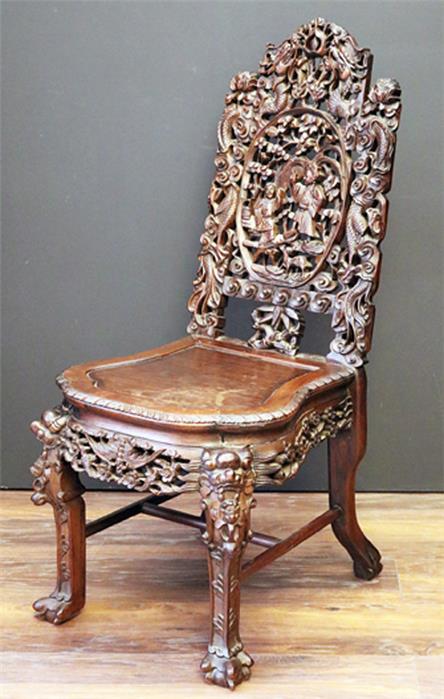Asiatischer Stuhl.