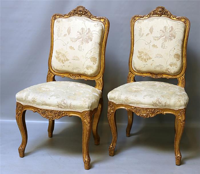 Paar Stühle im Stil Louis XV.