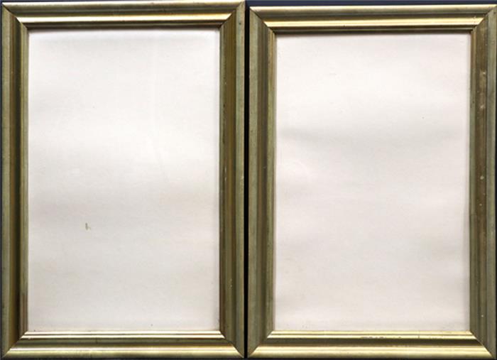 Zwei nahezu identische Biedermeier-Rahmen (1. Hälfte 19. Jh.).