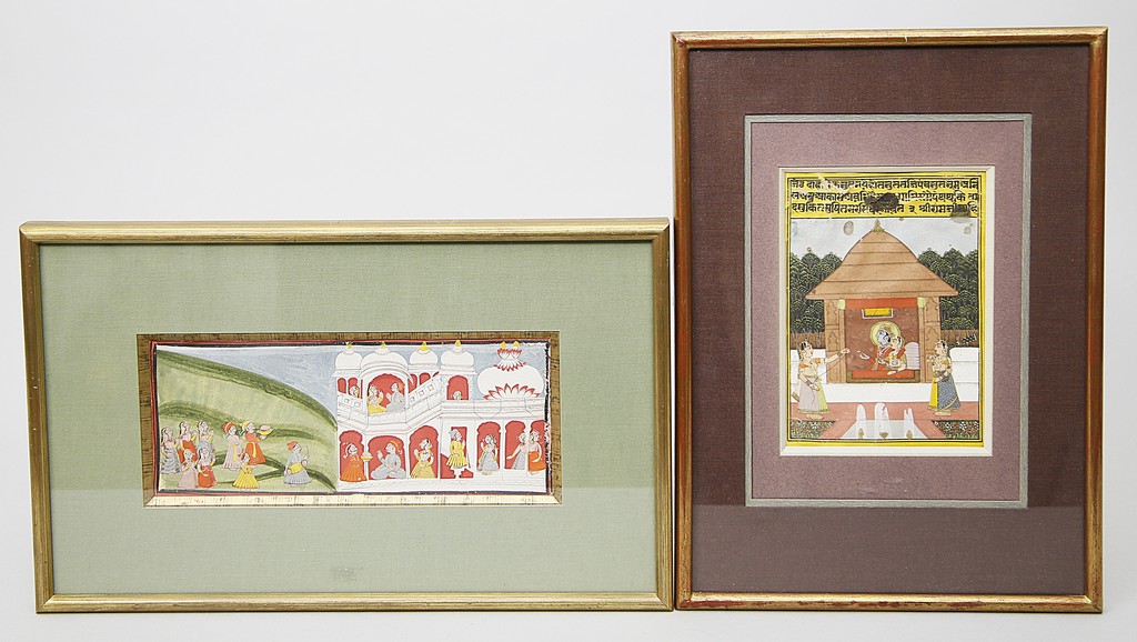 Zwei indische Miniaturen (19. Jh.)
