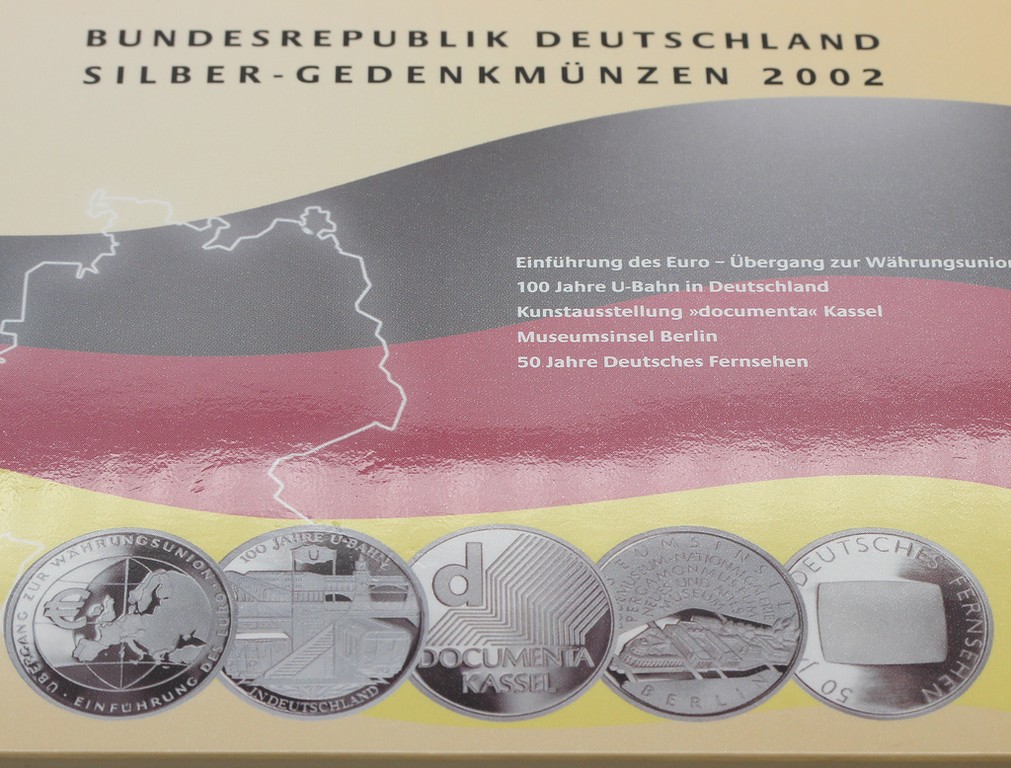 Sammlung Silber-Gedenkmünzen, BRD 2002-2012.
