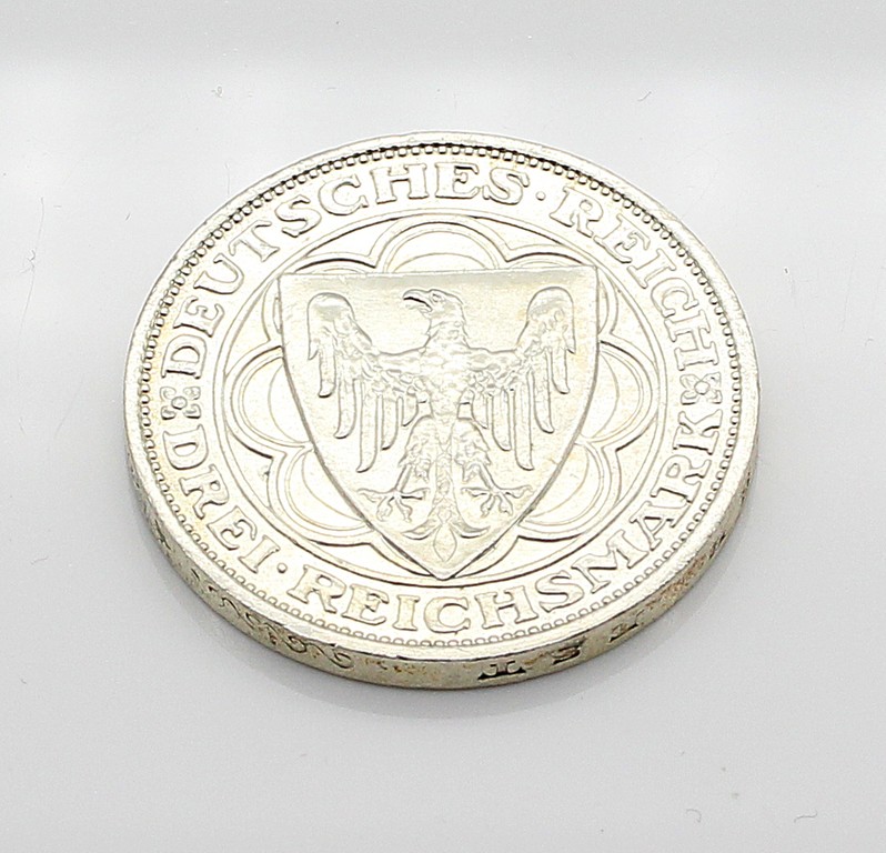 Weimarer Republik, 3 Reichsmark 100 Jahre Bremerhaven, 1927.
