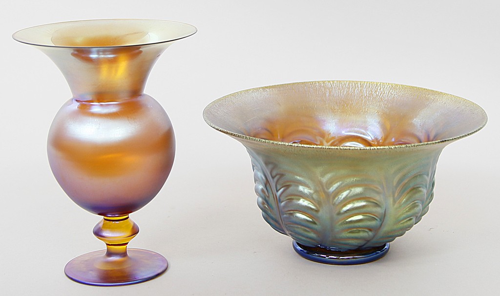 Art Deco-Vase und Schale, WMF.