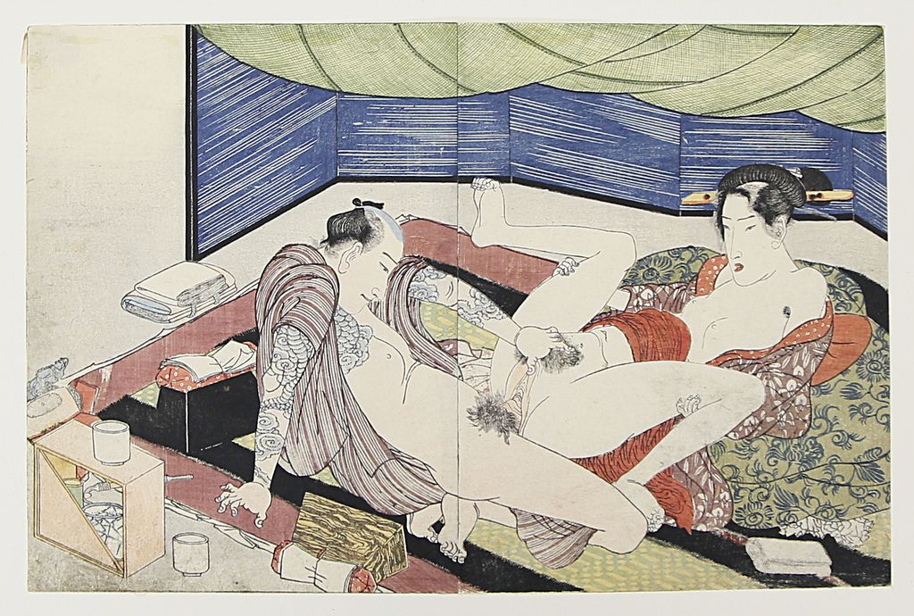 Shunga-Darstellung (Japan, 19. Jh.)