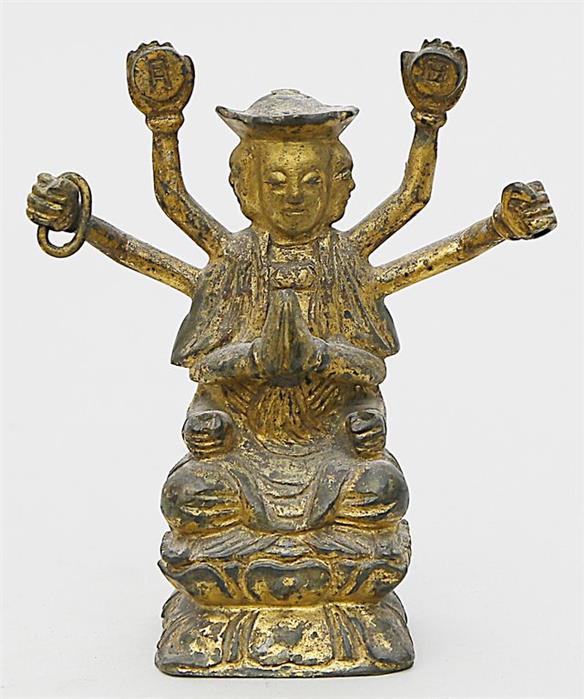 Ming-Skulptur eines Buddhas.