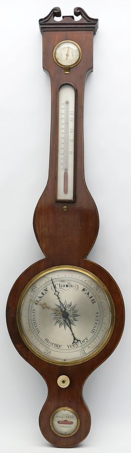 Barometer mit Thermometer.
