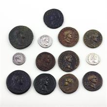13 antike Römische Münzen, 